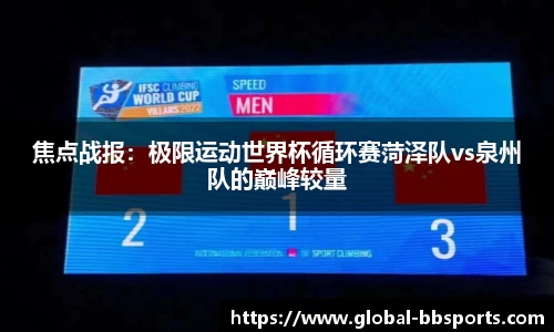 焦点战报：极限运动世界杯循环赛菏泽队vs泉州队的巅峰较量